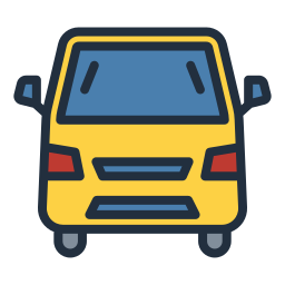 Camper van icon