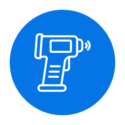 Thermometer gun icon