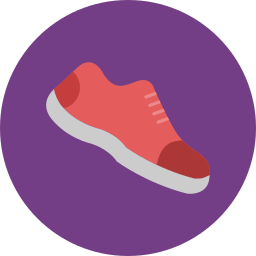 Running shoes icon