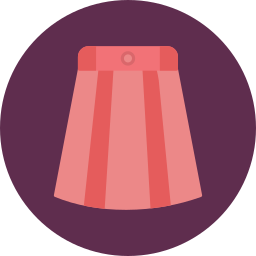 falda larga icono