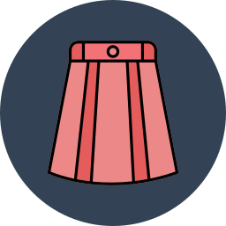 Длинная юбка иконка