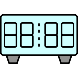 zegar cyfrowy ikona