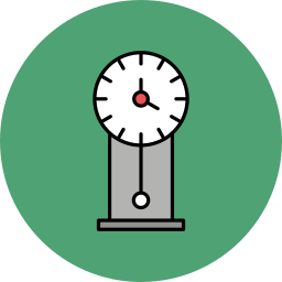 Vintage clock icon