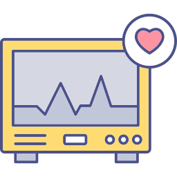 monitor ekg ikona