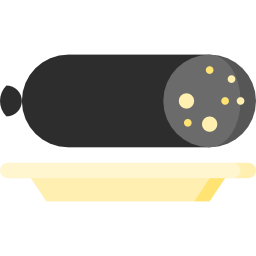 zwarte pudding icoon