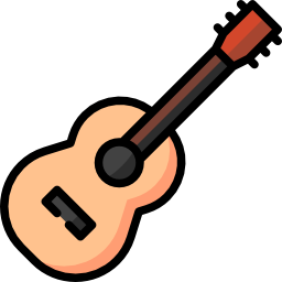 guitarra española icono