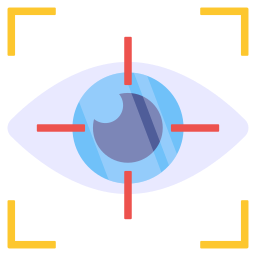 reconnaissance oculaire Icône