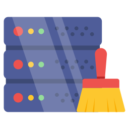 Data cleaning icon