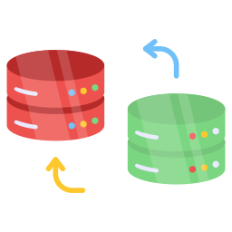 transferencia de datos icono