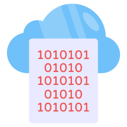 codificación en la nube icono