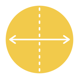 diamètre Icône