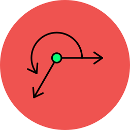 Reflex angle icon