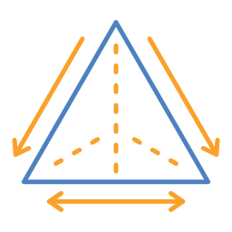 triangolo icona