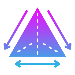 triangolo icona