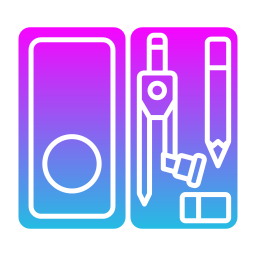 herramientas de geometría icono