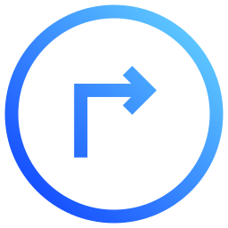 Turn right  icon