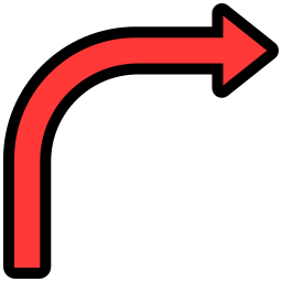 Turn right  icon