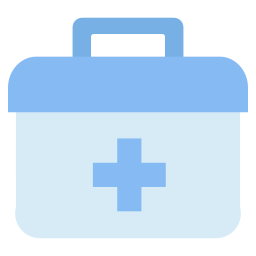 bolsa de primeros auxilios icono