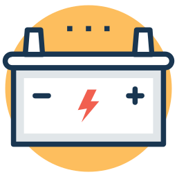 Car battery icon