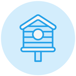 Bird house icon