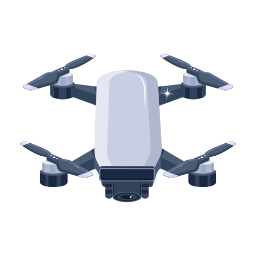 Camera drone icon