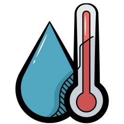 Water temperature icon