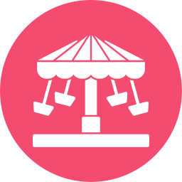 Chair swing ride icon