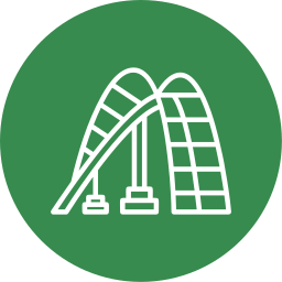 Roller coaster icon