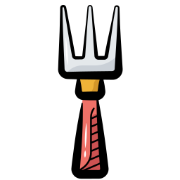 tenedor de jardín icono