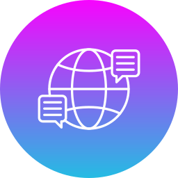 Global communication icon