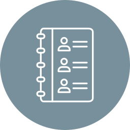 lista de contatos Ícone