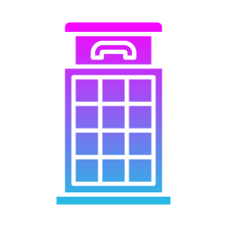 Telephone booth icon