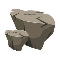 roccia icona