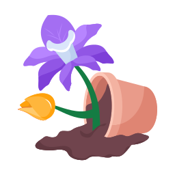 pot de fleur Icône
