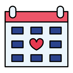 Calendar date icon