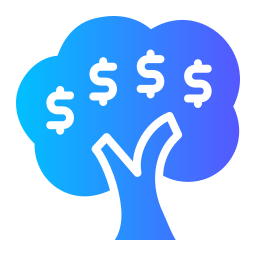 Árvore de dinheiro Ícone