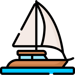 Sailing boat icon