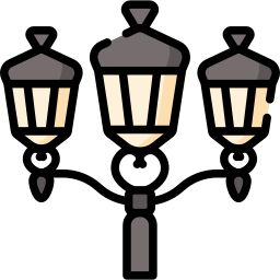 luzes da rua Ícone