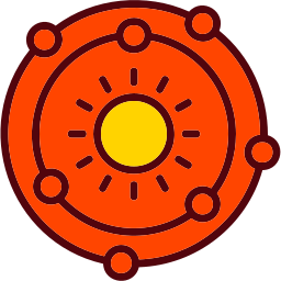 układ słoneczny ikona