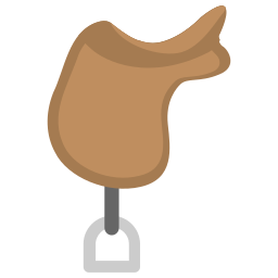 Horse saddle icon