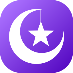 Moon and stars icon