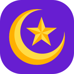 Moon and stars icon