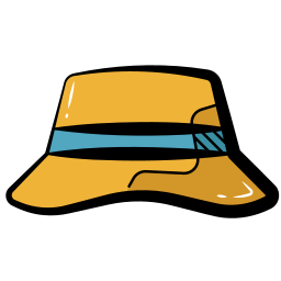 cappello da pescatore icona