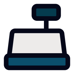 Cashier machine icon