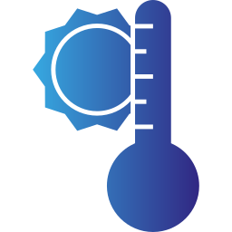 temps chaud Icône