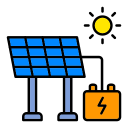 Énergie solaire Icône