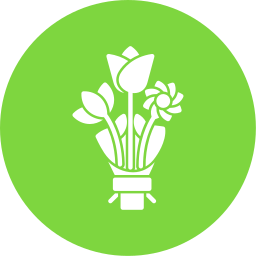 Flower bouquet icon