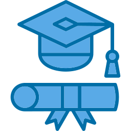 Graduation toga icon