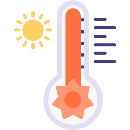 temperatura quente Ícone