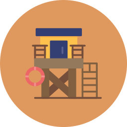 Lifeguard tower icon